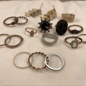 Boho rings lot